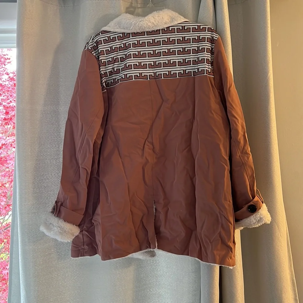 Womens XXL blush color Sherpa lined jacket - Picture 2 of 5
